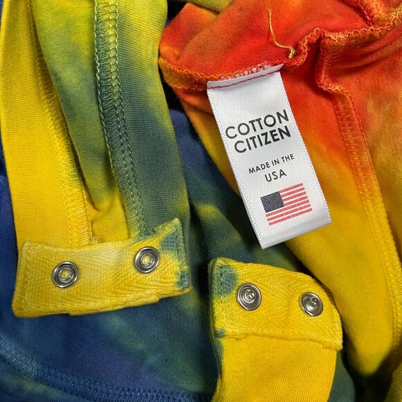Cotton Citizen Brisbane Tie Dye Thong Bodysuit Red Blue Size XS NEW - Picture 4 of 5